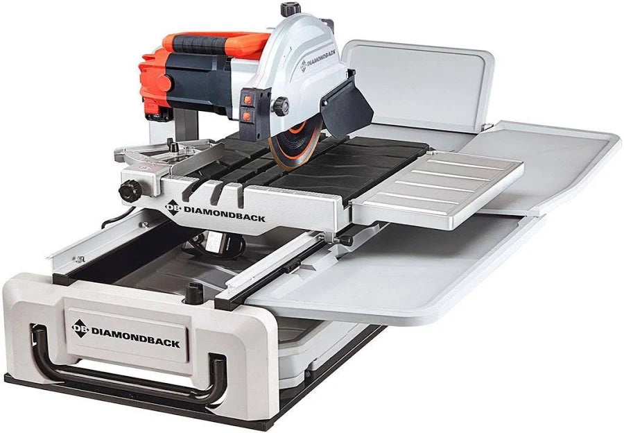 Diamondback 15 Amp 10 in. Wet Tile Saw with Sliding Table and Extended Rip Capacity